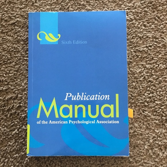 other apa manual 6th edition poshmark